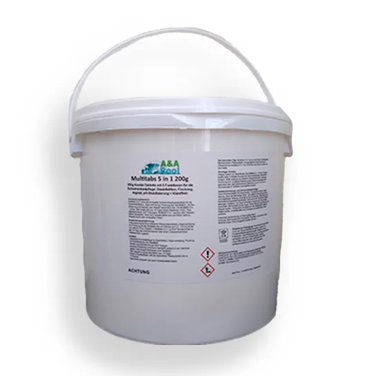 A&A POOL – ZWEMBAD / JACUZZI – MULTITABS 5IN1 – 200 GRAM – 1 / 5 KG