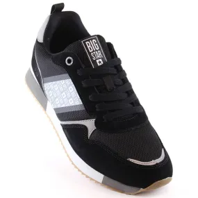 Big Star M INT1872 zwarte leren sportschoenen