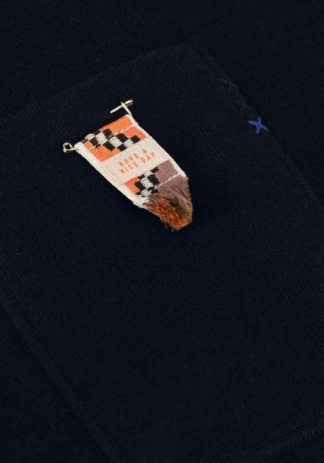 BLAUWE SCOTCH & SODA JACK WOOLBLEND KNITTED WORKER JACKET