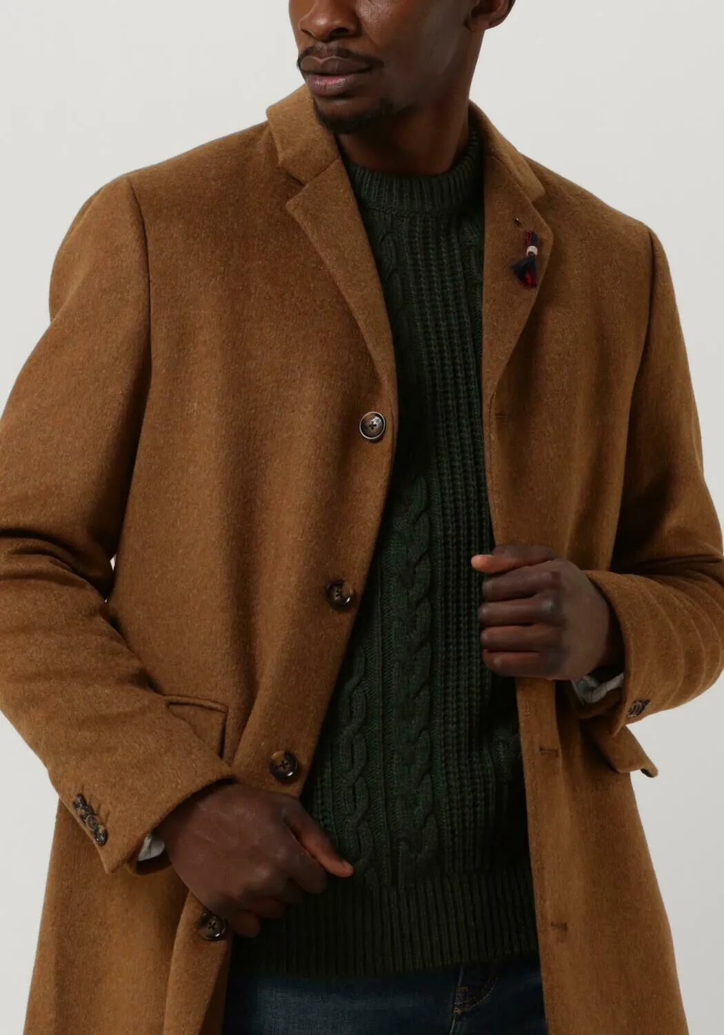 CAMEL SCOTCH & SODA MANTEL CLASSIC WOOLBLEND OVERCOAT