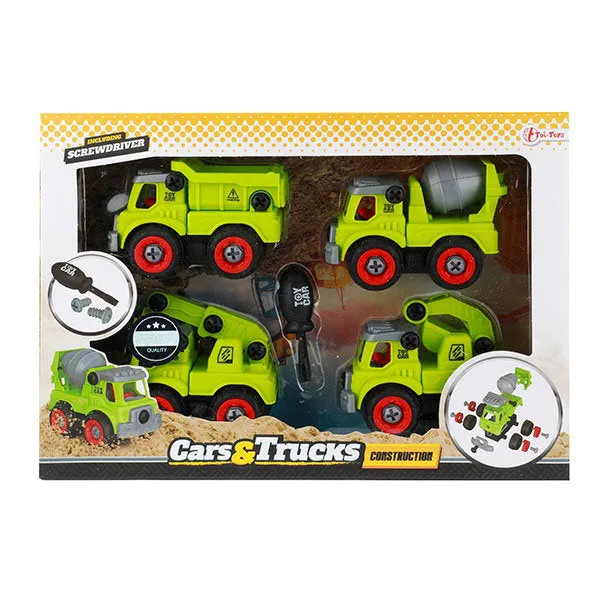 Cars & Trucks Bouwvoertuigen & Accessoires 4 Stuks