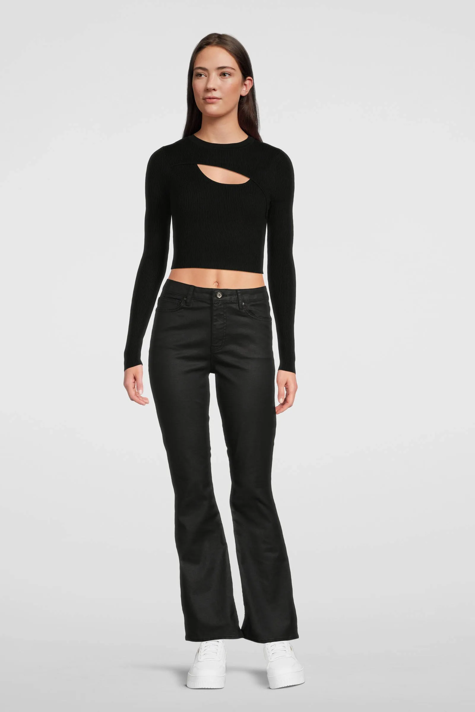 Cars coated flared jeans Desiree zwart  