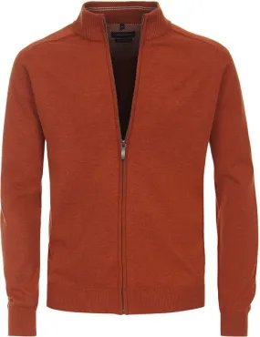 Casa Moda  Vest Zip Petrol Oranje