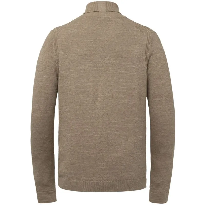 Cast iron roll neck slim fit cotton plated amphora    