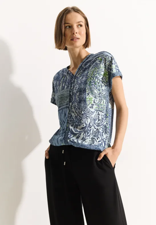 CECIL Patchworkprint shirt