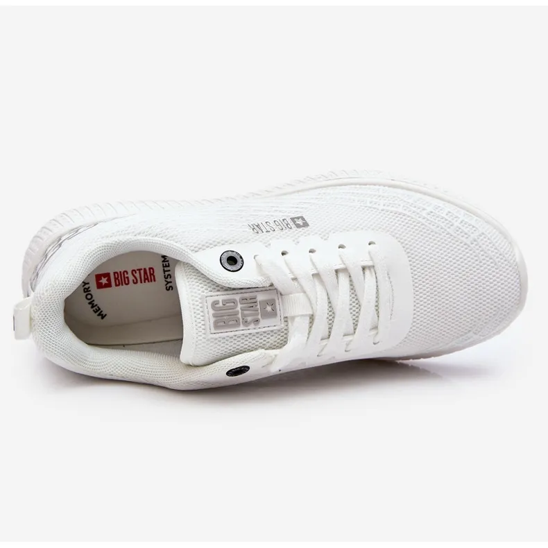 Dames Mesh Sportschoenen Memory Foam System Big Star LL274664 Wit