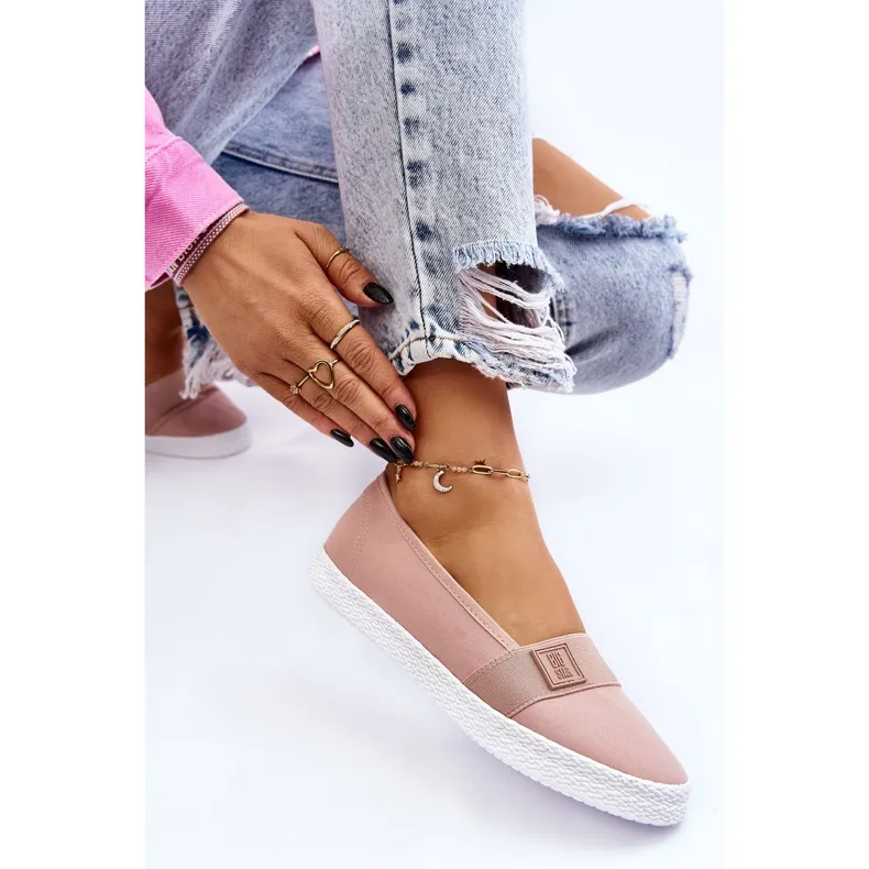 DAMES SLIPON SNEAKERS BIG STAR LL274202 NUDE ROZE