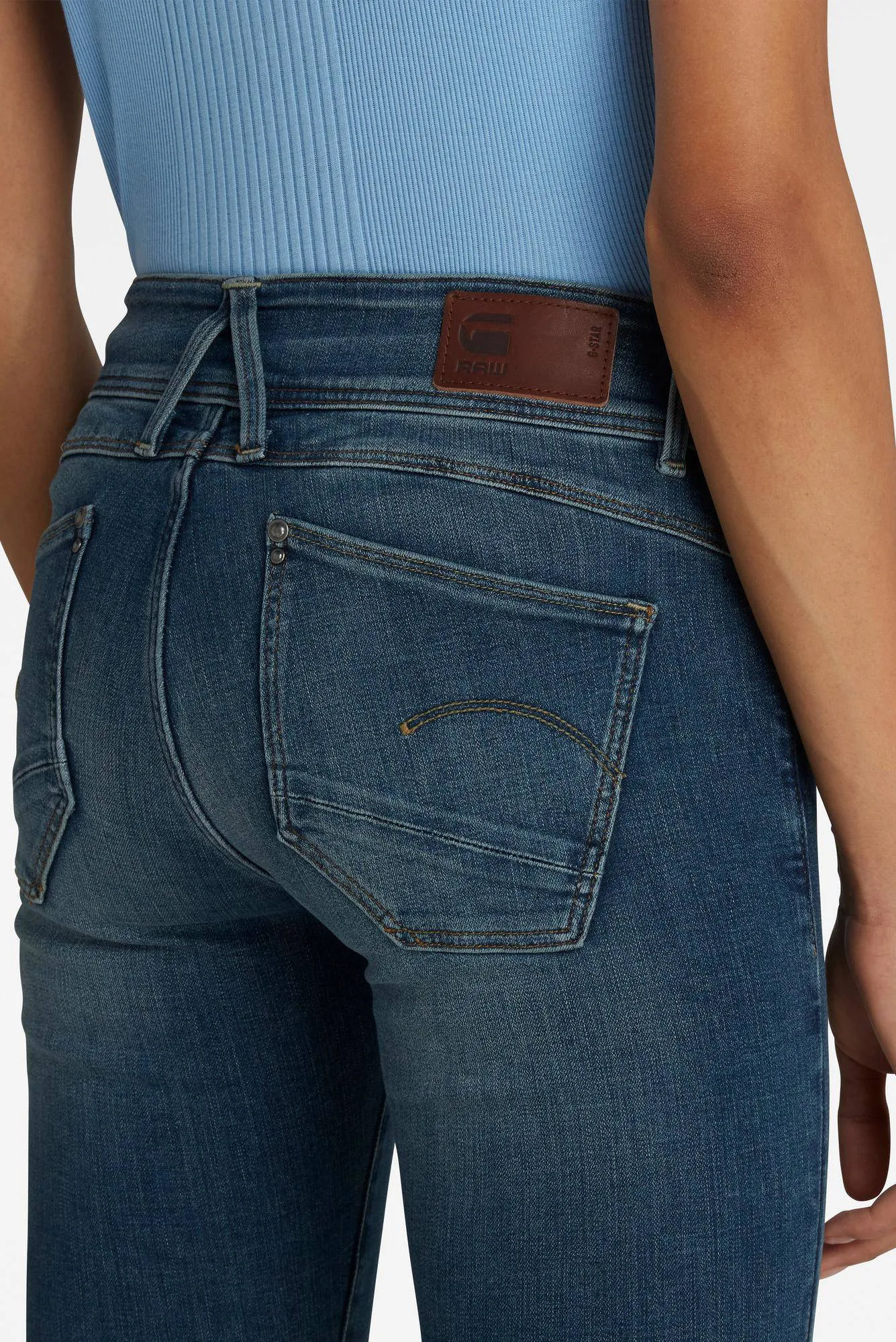 GSTAR LYNN SKINNY JEANS FADED BLUE  