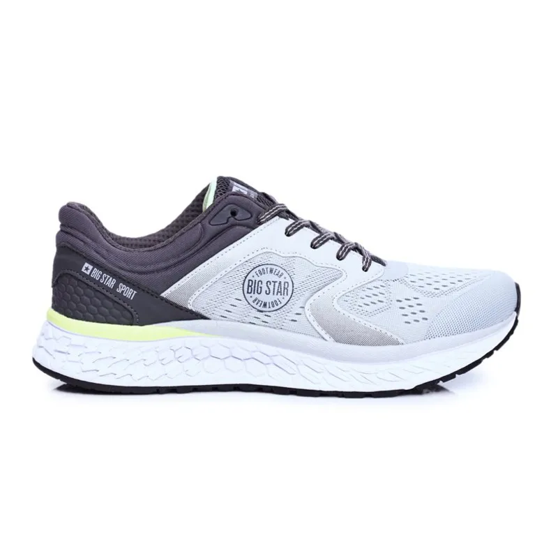 Heren sportschoenen Big Star grijs FF174227