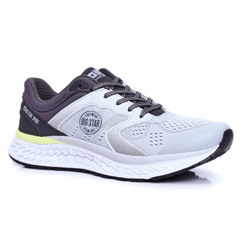 Heren sportschoenen Big Star grijs FF174227