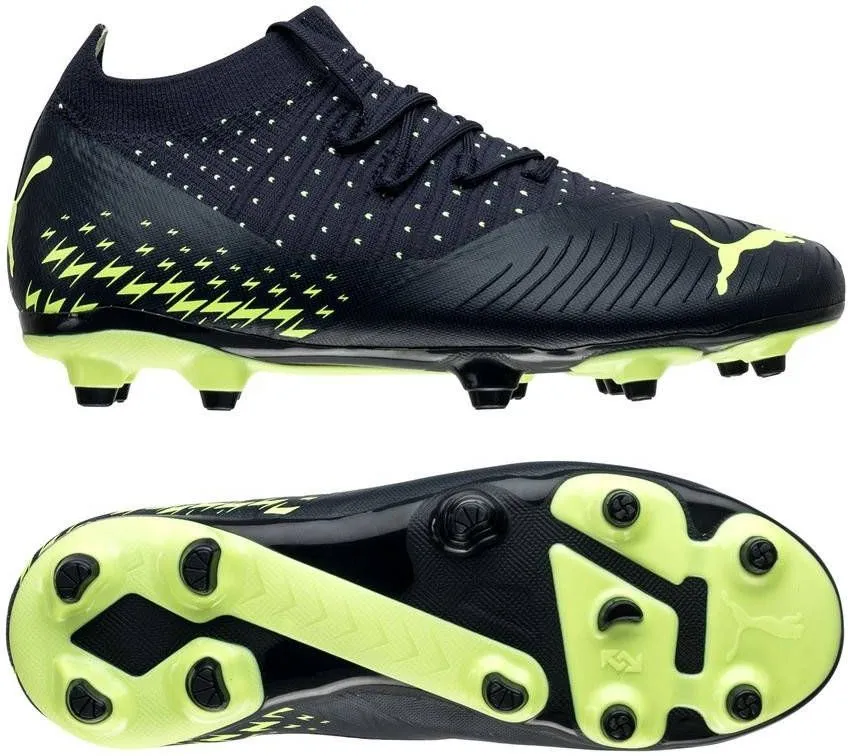 PUMA FUTURE 3.4 Gras/Kunstgras Voetbalschoenen(MG)Kids Donkerblauw Groen