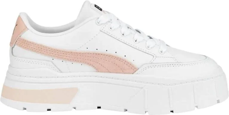 Puma Mayze Lth Wns sneakers dames wit/roze