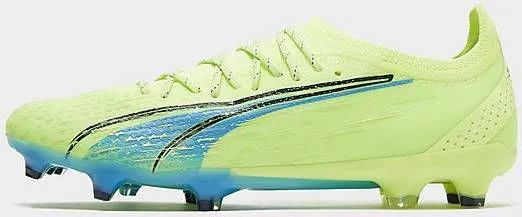 PUMA Ultra Ultimate Gras/Kunstgras Voetbalschoenen(MG)Lichtgroen Blauw Zwart