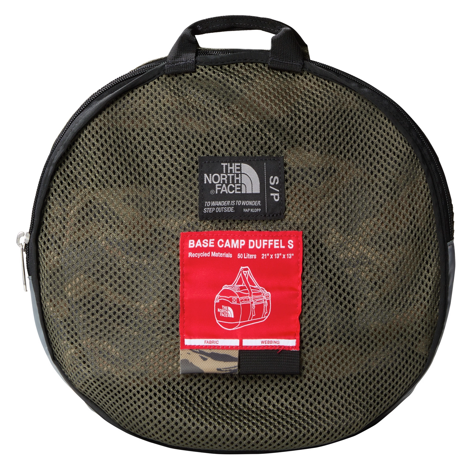 Reistas The North Face Base Camp Duffel S New Taupe Green Painted Camo Print TNF Black