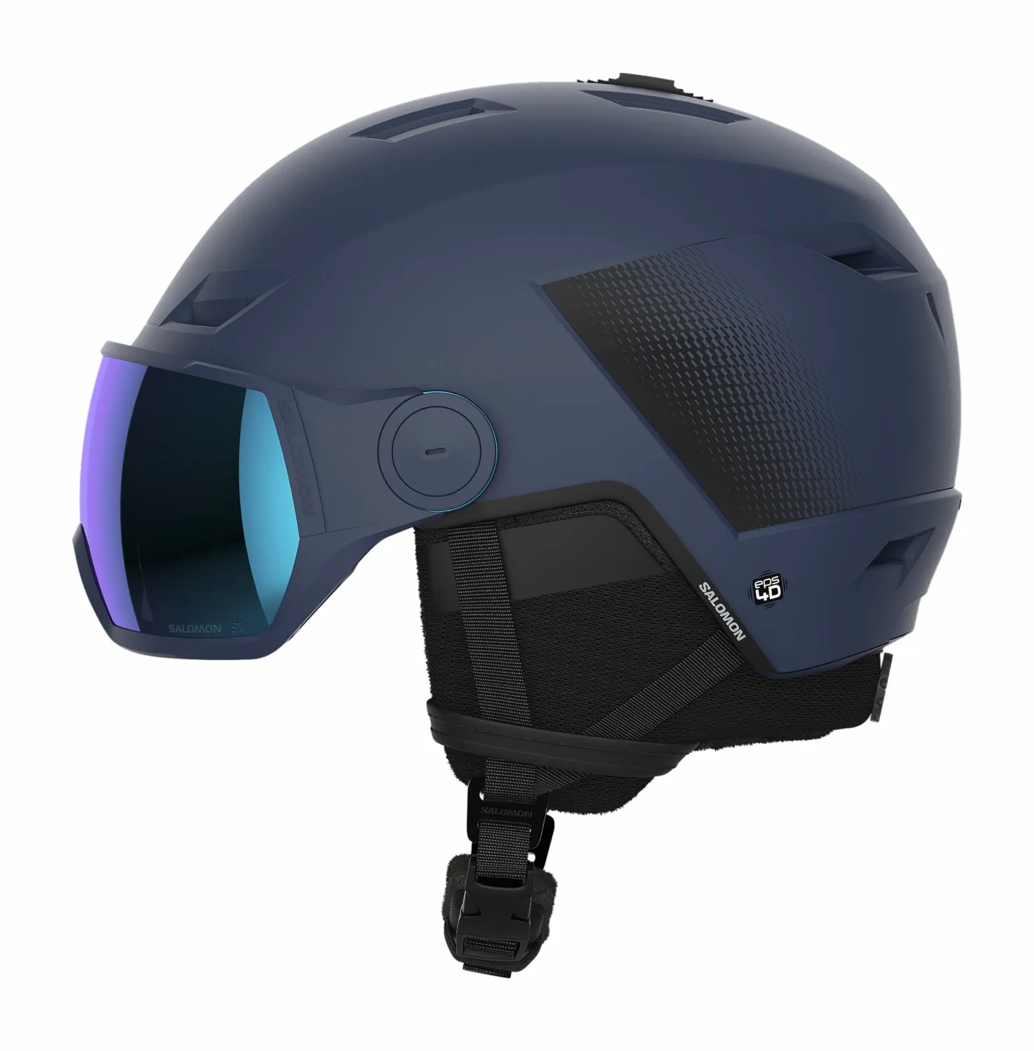 Skihelm Salomon Pioneer LT Visor Blue