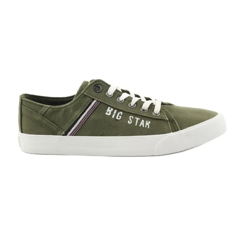 Sneakers sneakers Big star 174315 jeans kaki groente