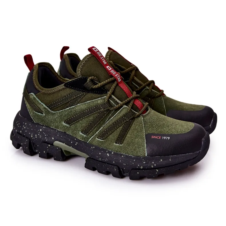 Sportschoenen Big Star Memory Foam II174235 Khaki groente