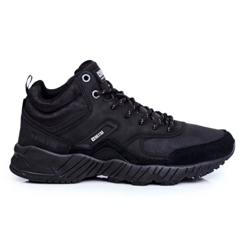 Trekkerschoenen voor heren Big Star Outdoor Zwart GG174409