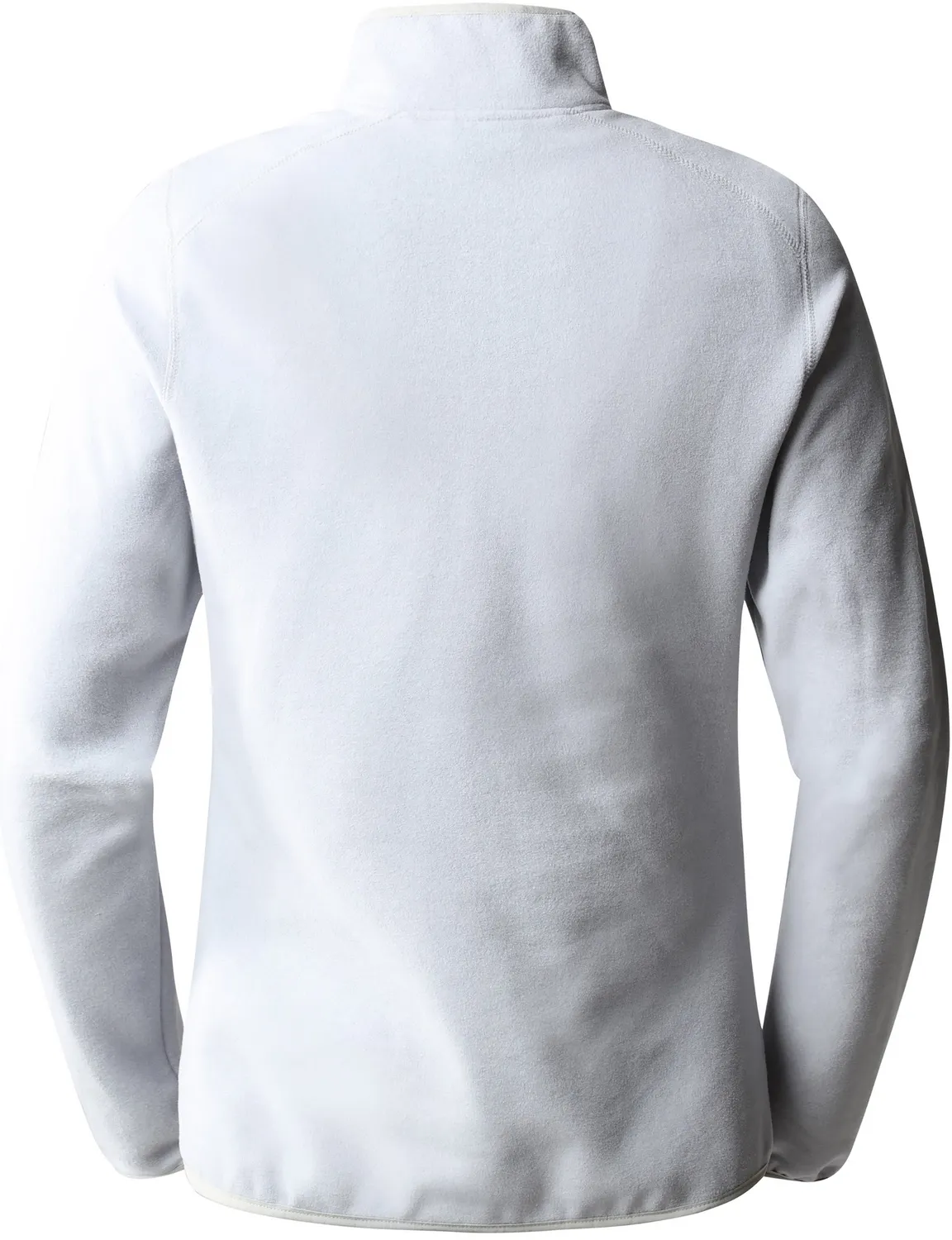 TRUI THE NORTH FACE WOMEN 100 GLACIER 1/4 ZIP TNF LIGHT GREY HEATHERTNF WHITE LOGO