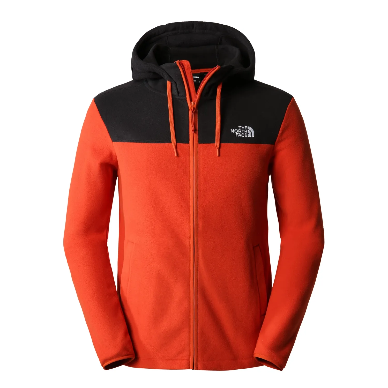 Vest The North Face Men Homesafe Full Zip Fleece Hoodie Rusted Bronze TNF Black