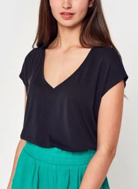     Vila Vimodala V-Neck S/S Top/Su - Noos - Zwart   