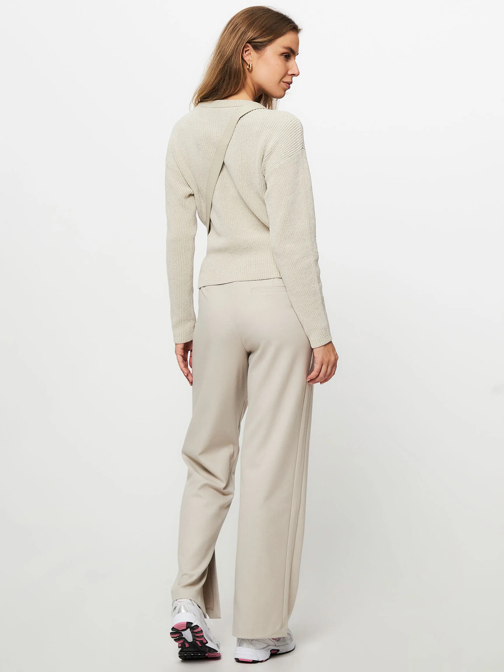 Yaya Rayon mix melange trousers